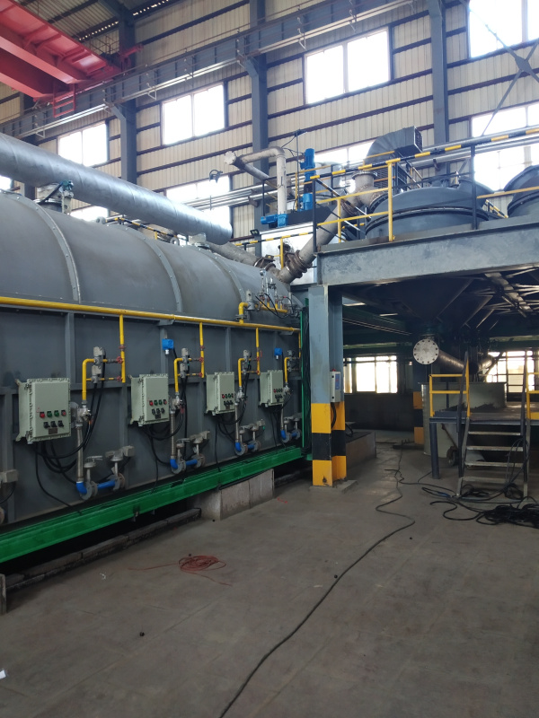 產品用途：硫酸化銅陽極泥的焙燒蒸硒處理，規格：?1.2米×12米燃氣加熱